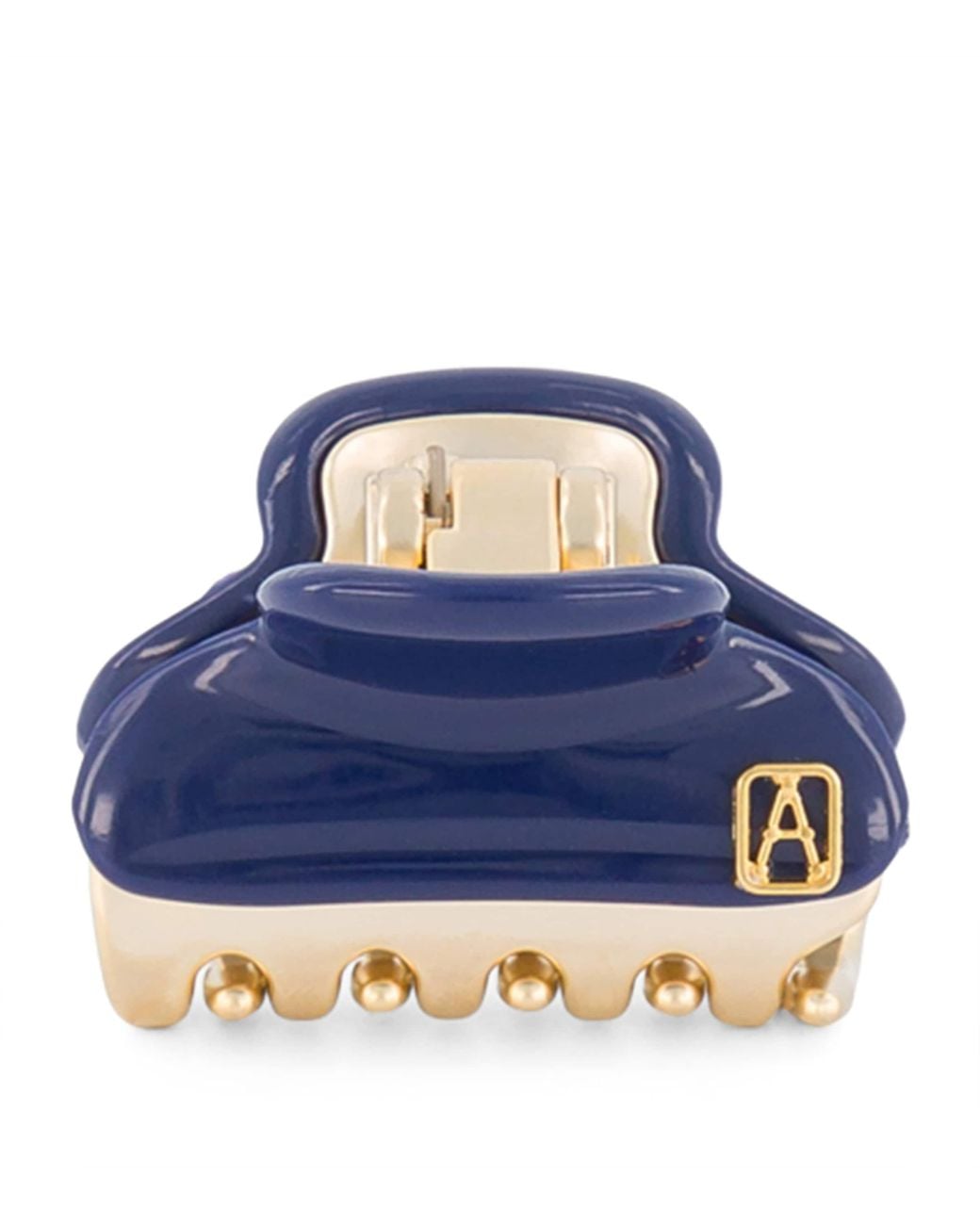 Alexandre De Paris Blue Plated Claw Hair Clip