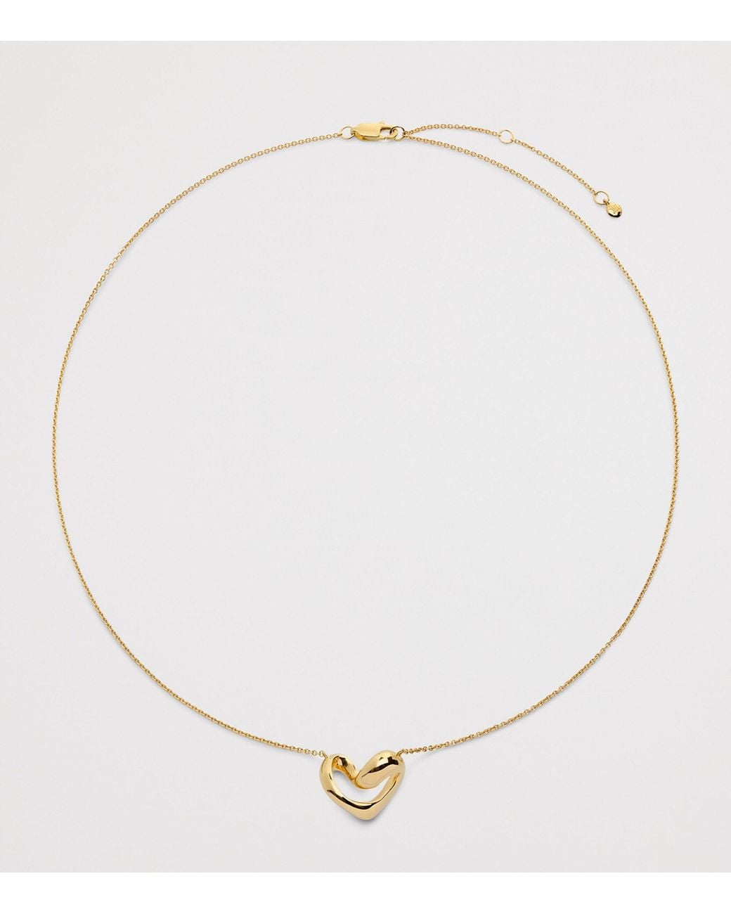 Monica Vinader Natural Vermeil Infinity Heart Necklace