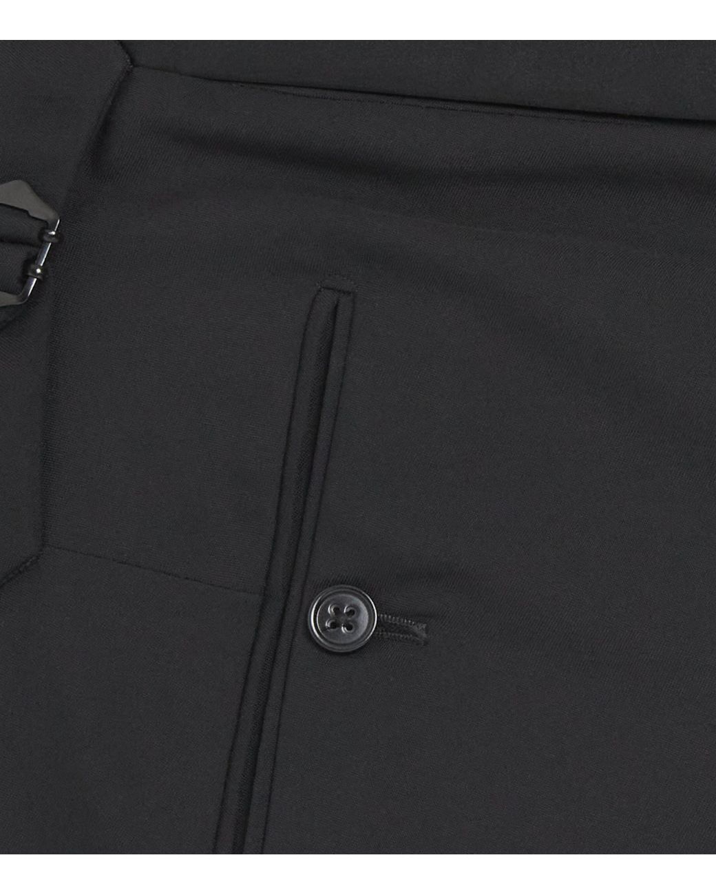 Ralph Lauren Blue Wool Gregory Tuxedo Trousers