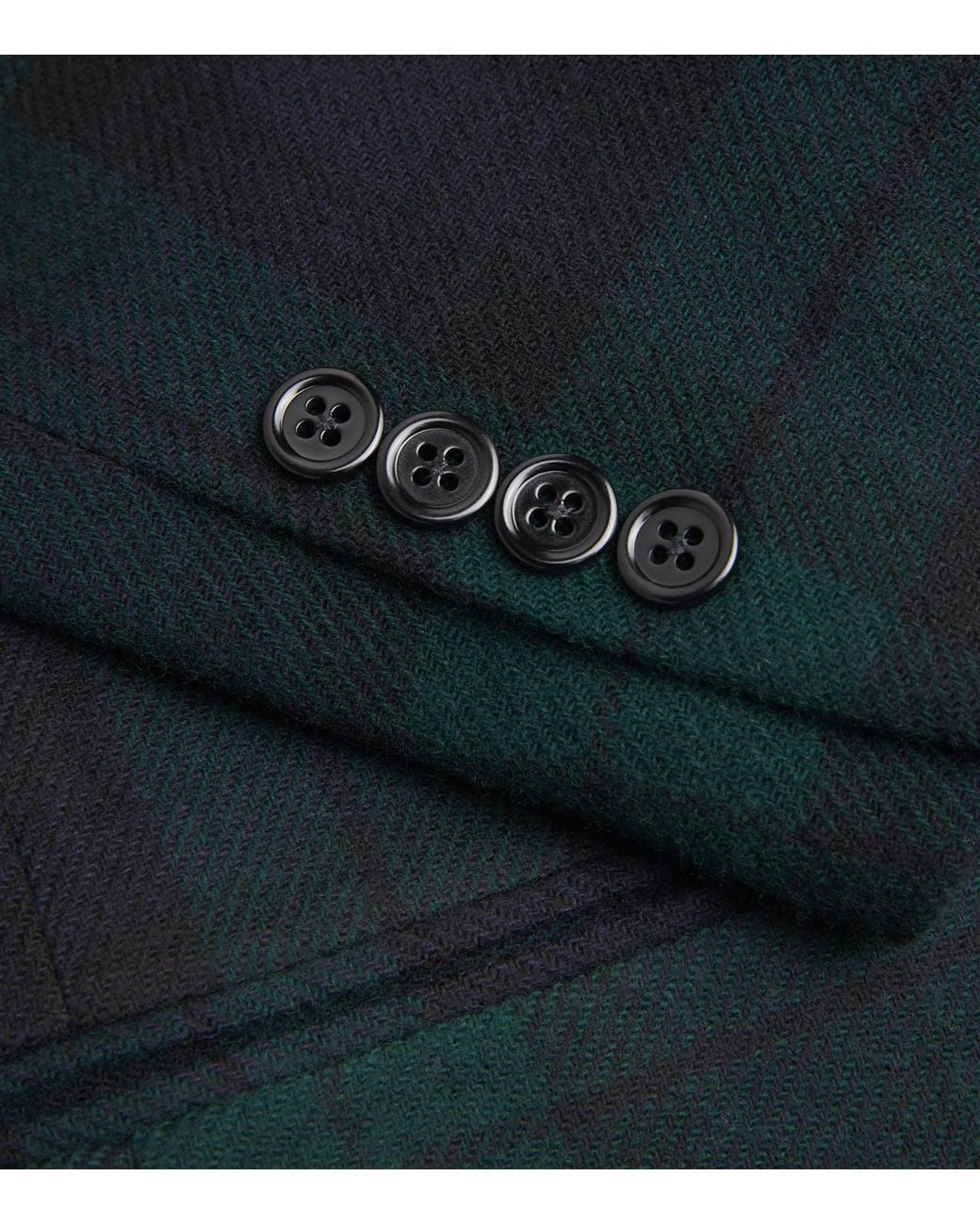 Polo Ralph Lauren Blue Wool Plaid Double-Breasted Polo Tuxedo Jacket for men
