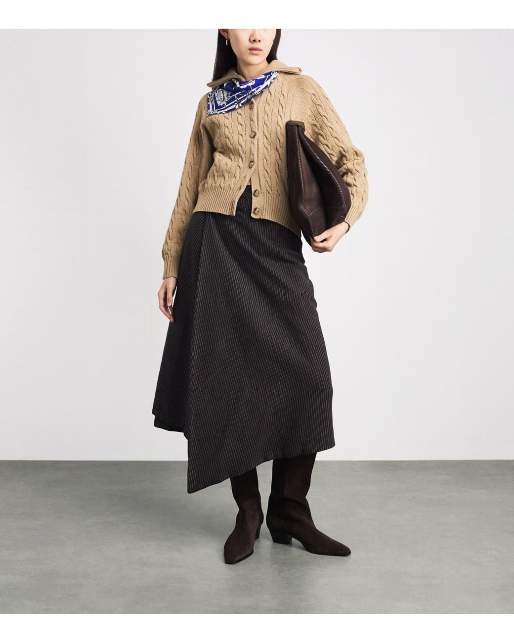 Polo Ralph Lauren Natural Wool-Cashmere Cable-Knit Cardigan