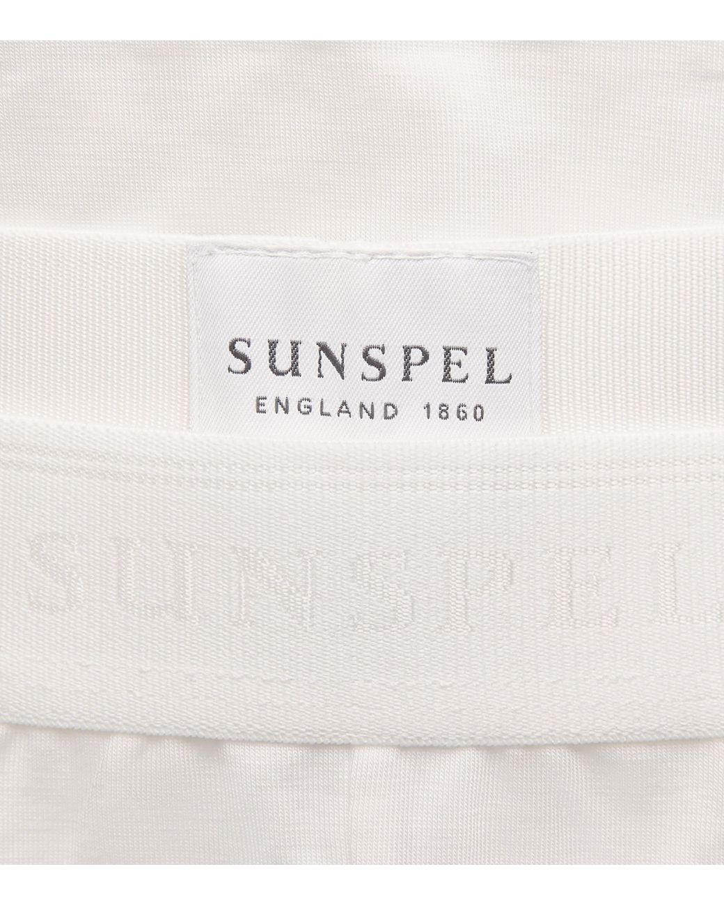 Sunspel White Tencel-Blend Stretch Briefs for men