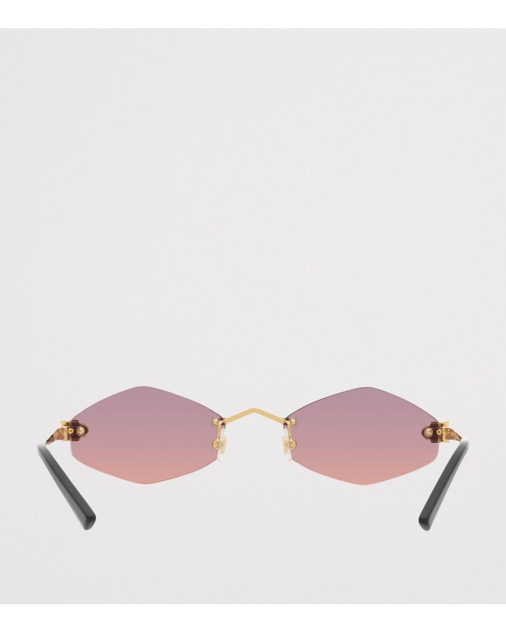Cartier Pink Hexagonal Sunglasses