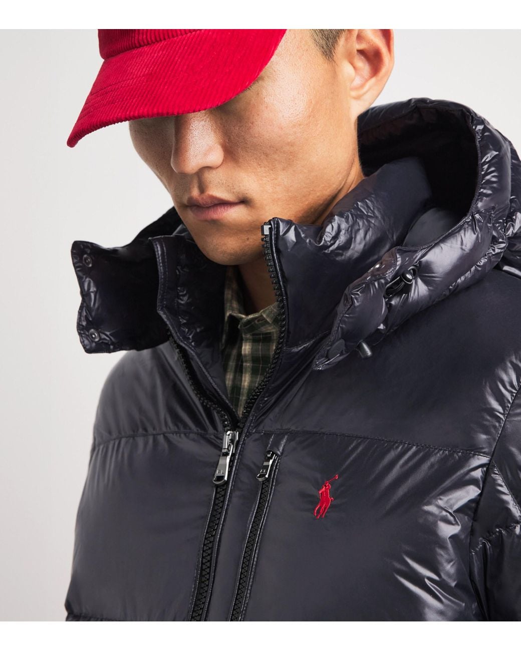 Polo Ralph Lauren Gray Down Glossed Gorham Jacket for men