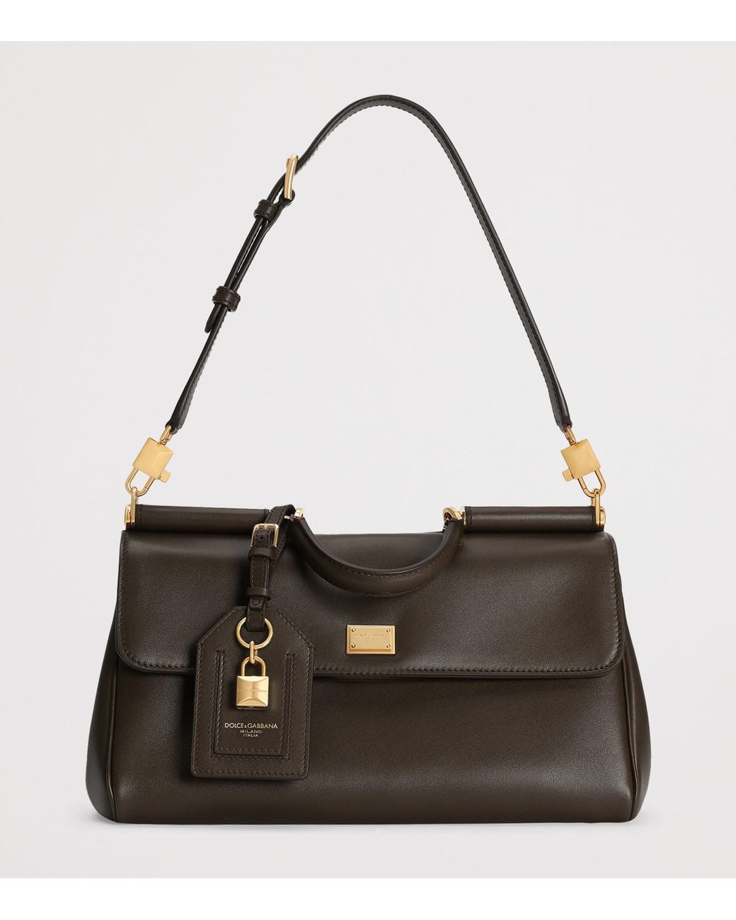 Dolce & Gabbana Black Calfskin My Sicily Shoulder Bag
