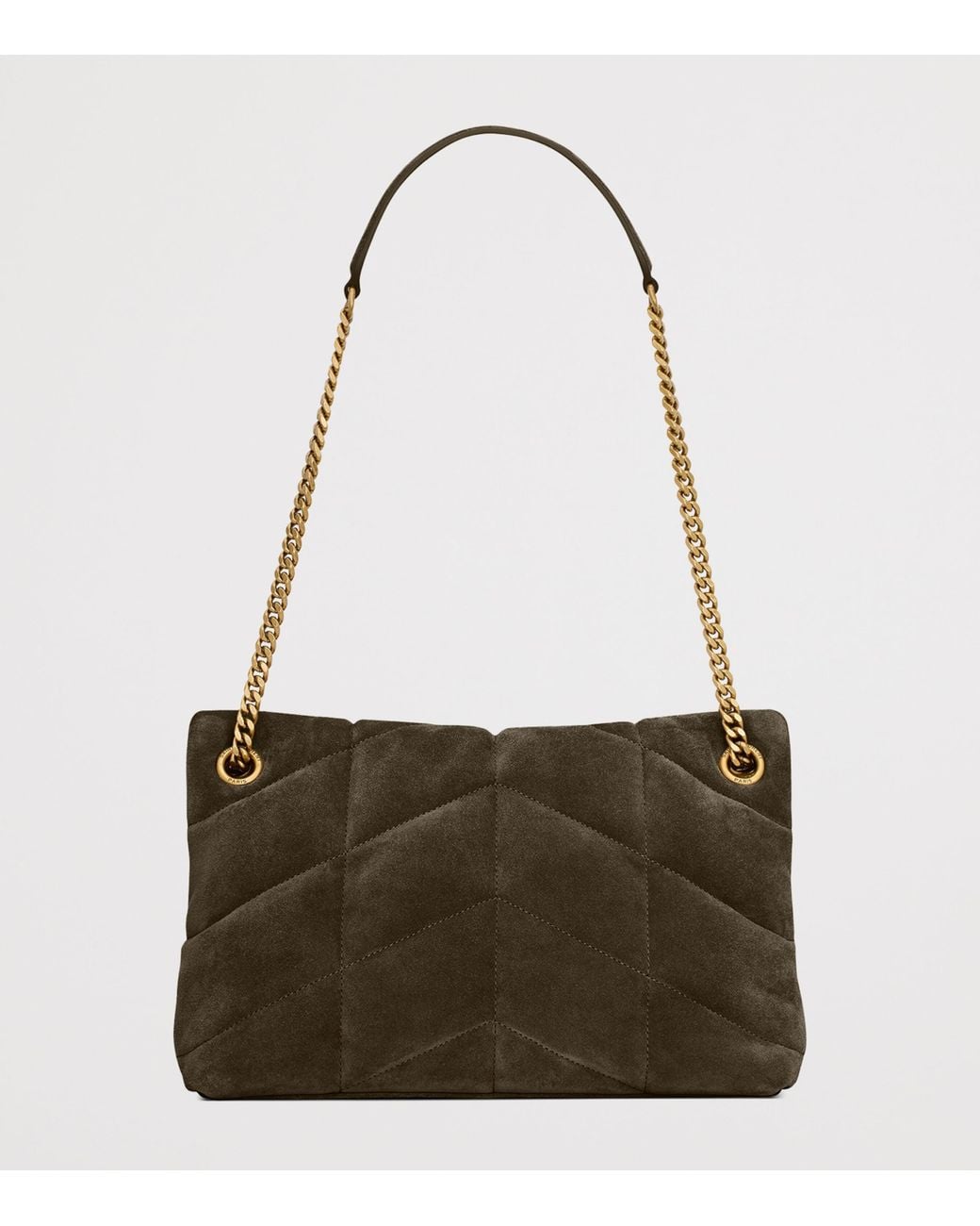 Saint Laurent Metallic Small Puffer Shoulder Bag