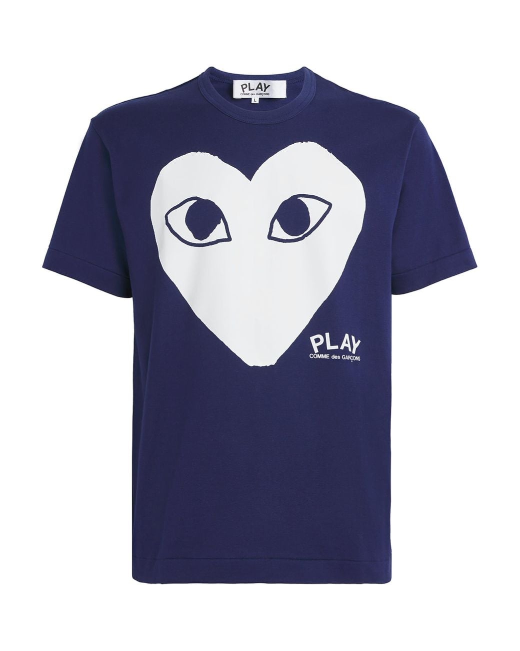 COMME DES GARÇONS PLAY Blue Heart Logo T-Shirt for men