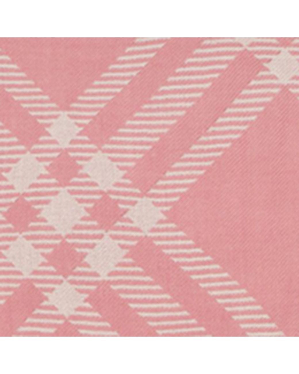 Burberry Pink Wool-Silk Check Scarf