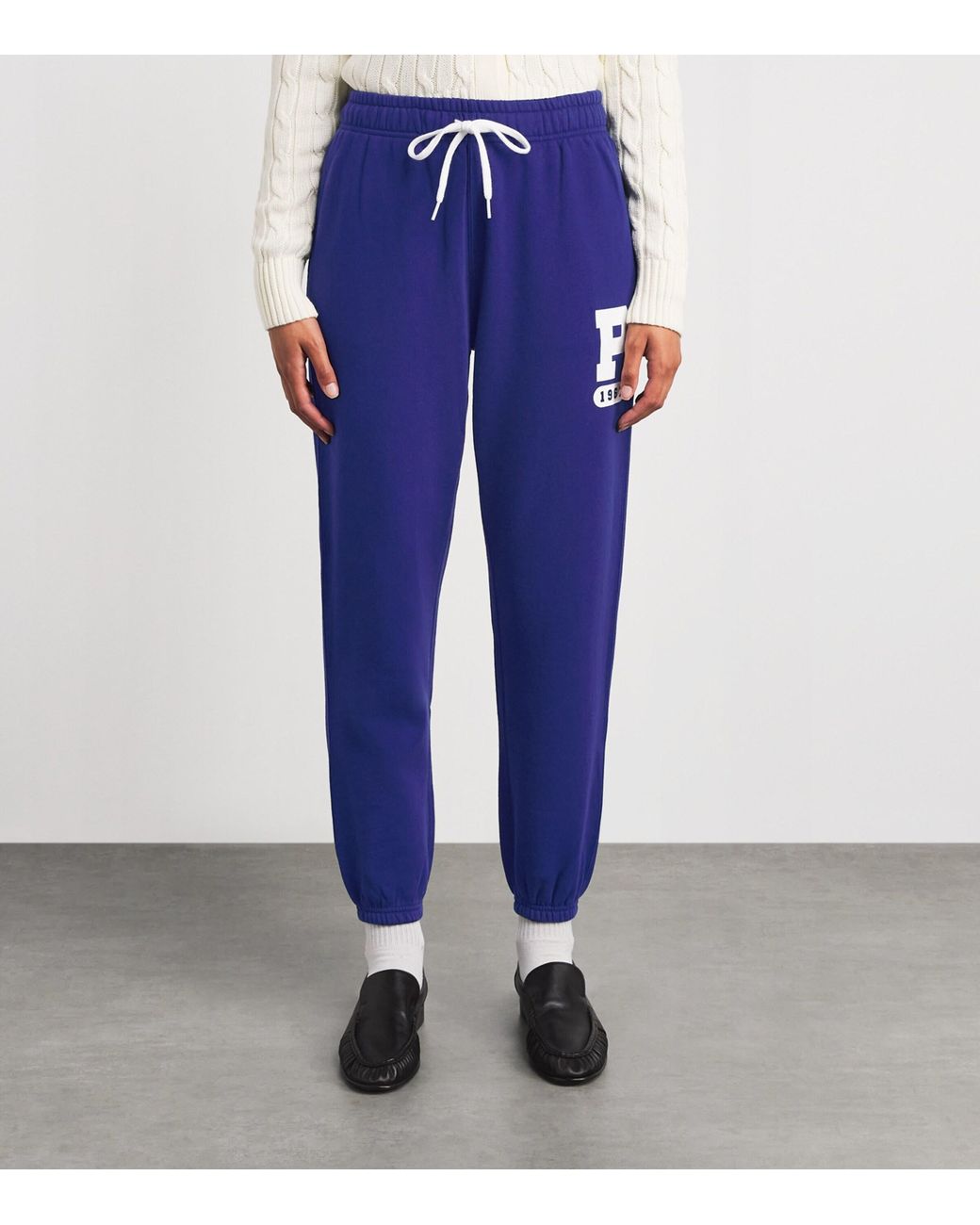Polo Ralph Lauren Blue Fleeceback Varsity Sweatpants