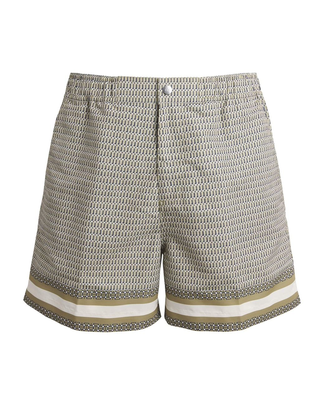 CHE Gray Printed Berkley Swim Shorts for men