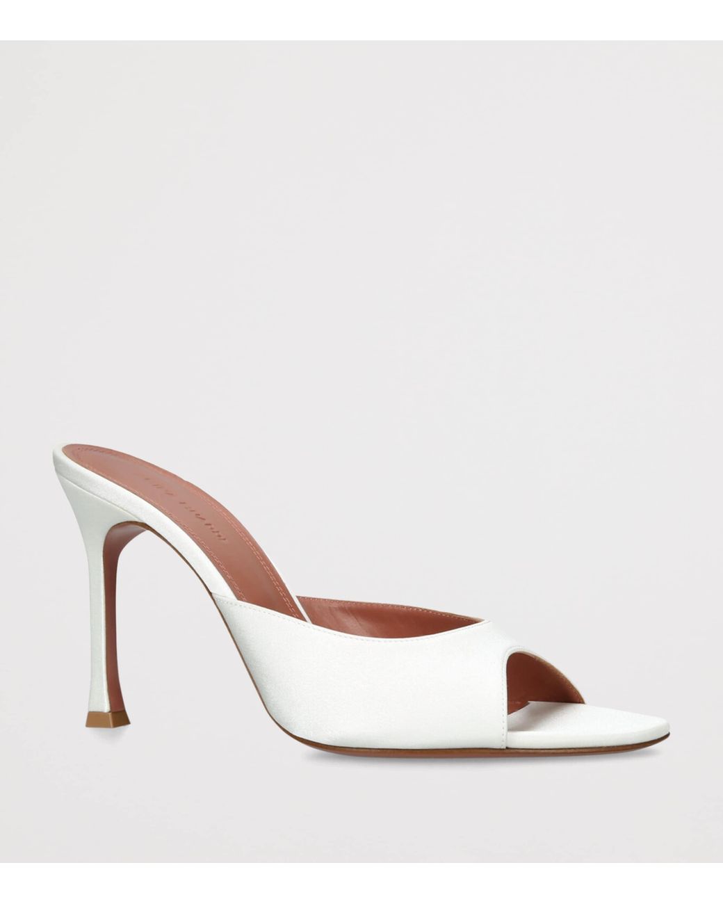 AMINA MUADDI White Satin Alexa Mules 95