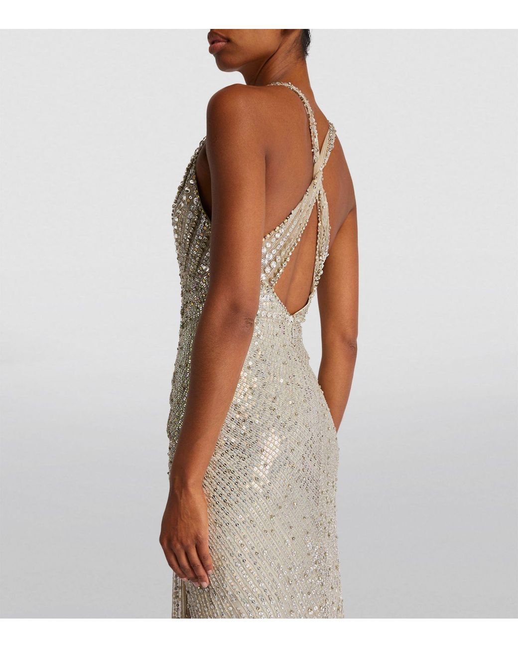 Jenny Packham Embellished Lana Gown in White