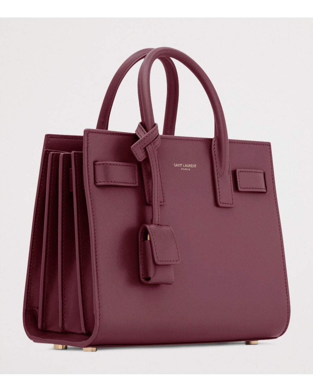 Saint Laurent Purple Nano Sac De Jour Tote Bag