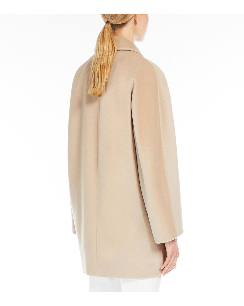 Max Mara Natural Wool-Cashmere Rebus Coat