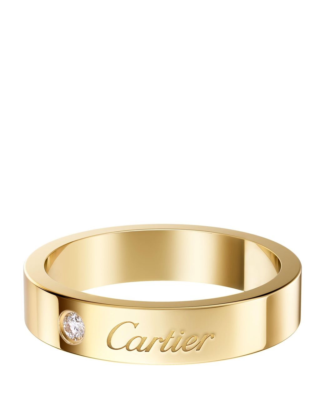 Cartier Metallic And Diamond C De Wedding Ring