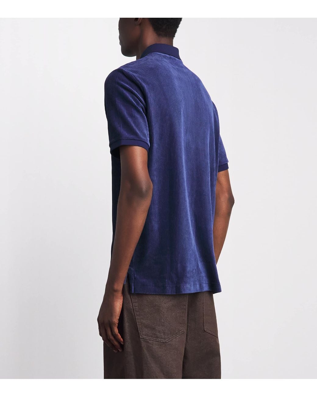 Polo Ralph Lauren Blue Corduroy Polo Pony Polo Shirt for men