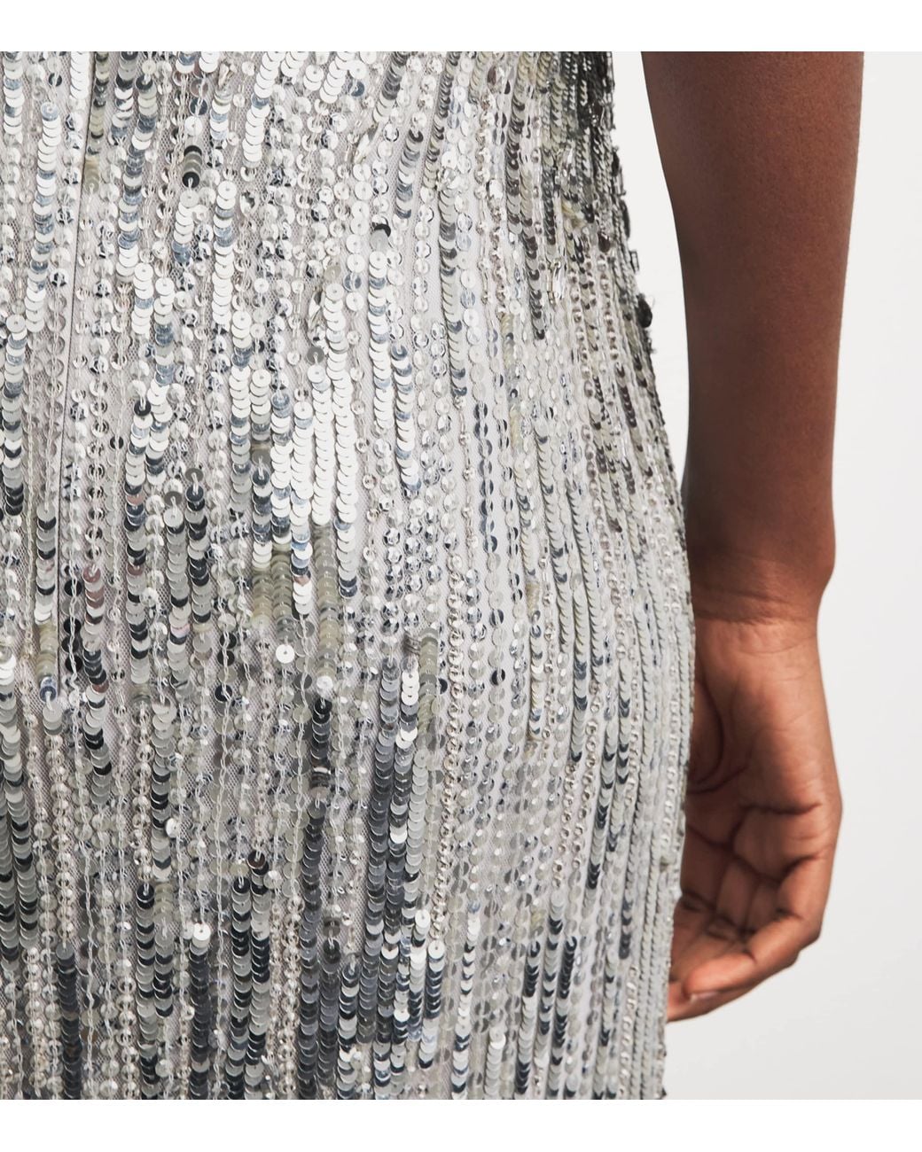 Jenny Packham White Embellished Sola Gown