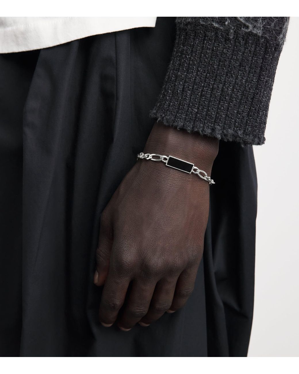 FYR Natural Sterling And Onyx Brother Bracelet for men