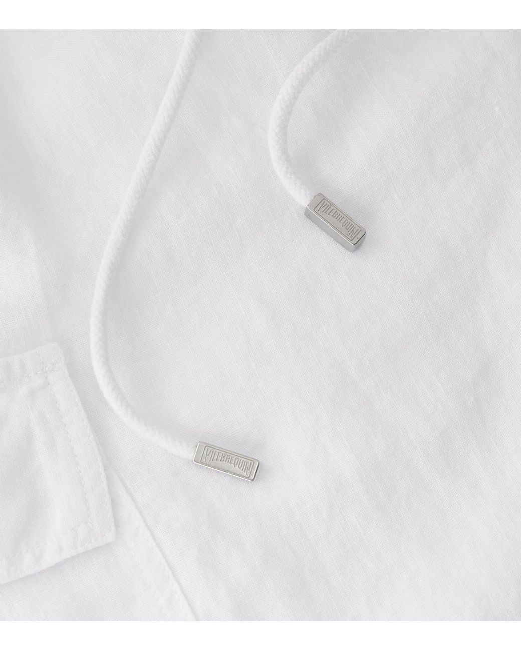 Vilebrequin White Linen Baie Shorts for men