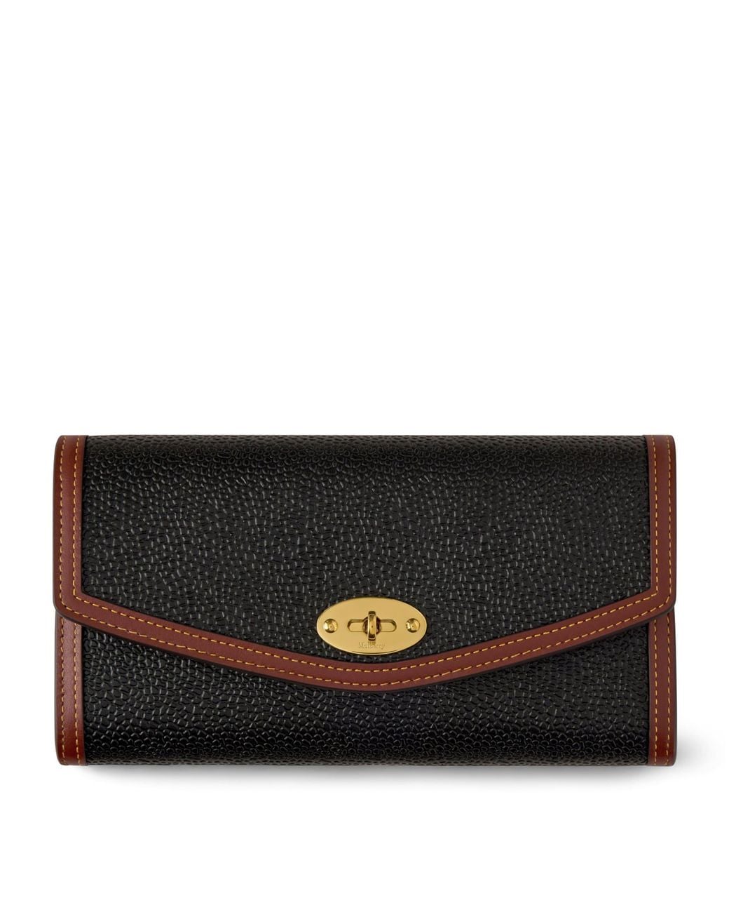 Mulberry Black Scotchgrain Darley Wallet
