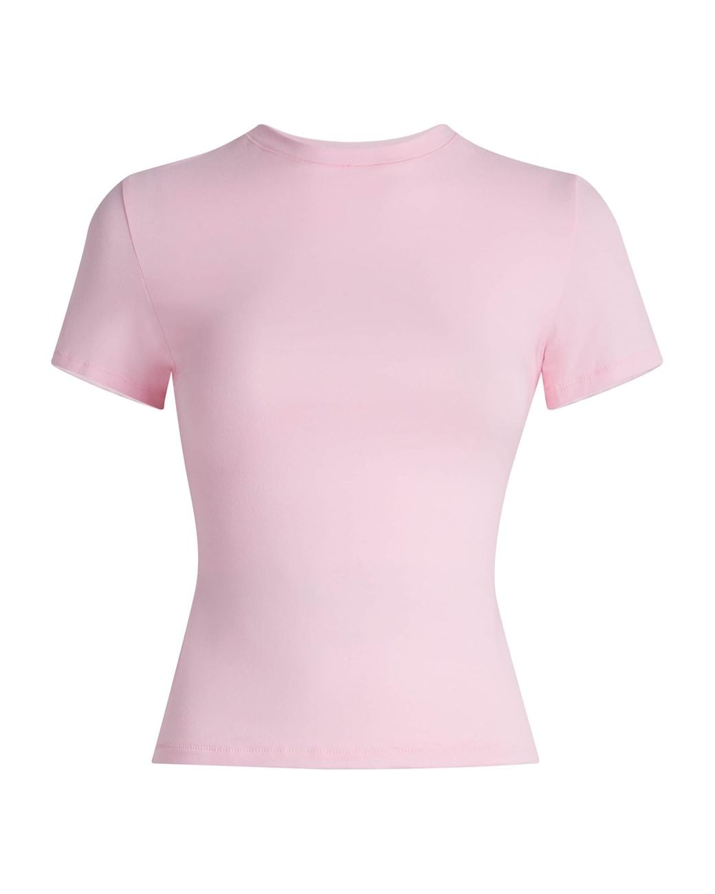 Skims Pink Cotton Jersey T-Shirt