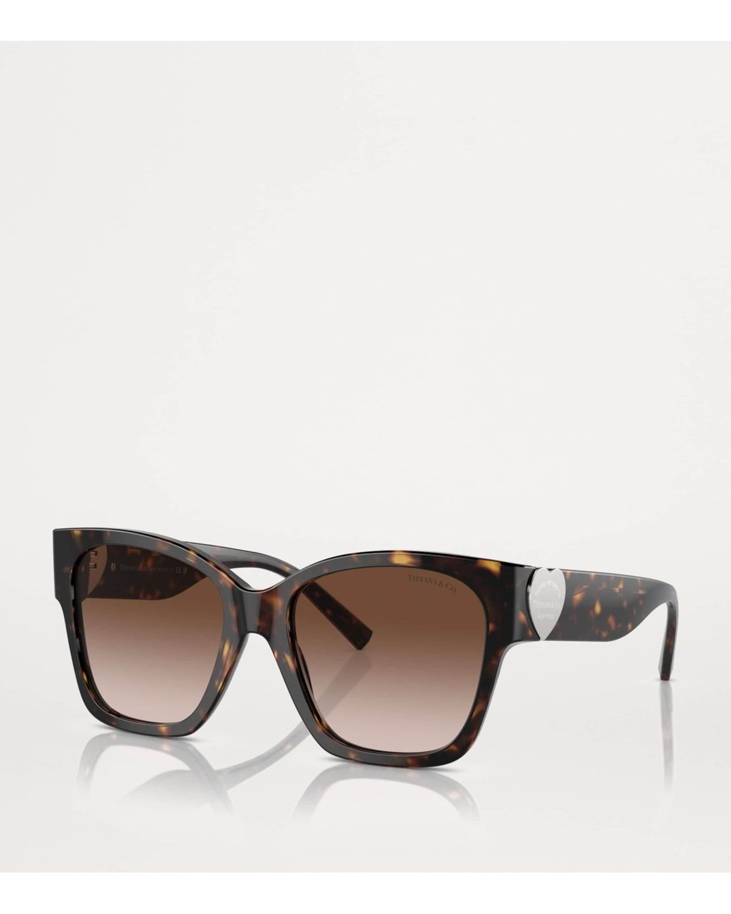 Tiffany & Co Brown Acetate Square Oversized Sunglasses