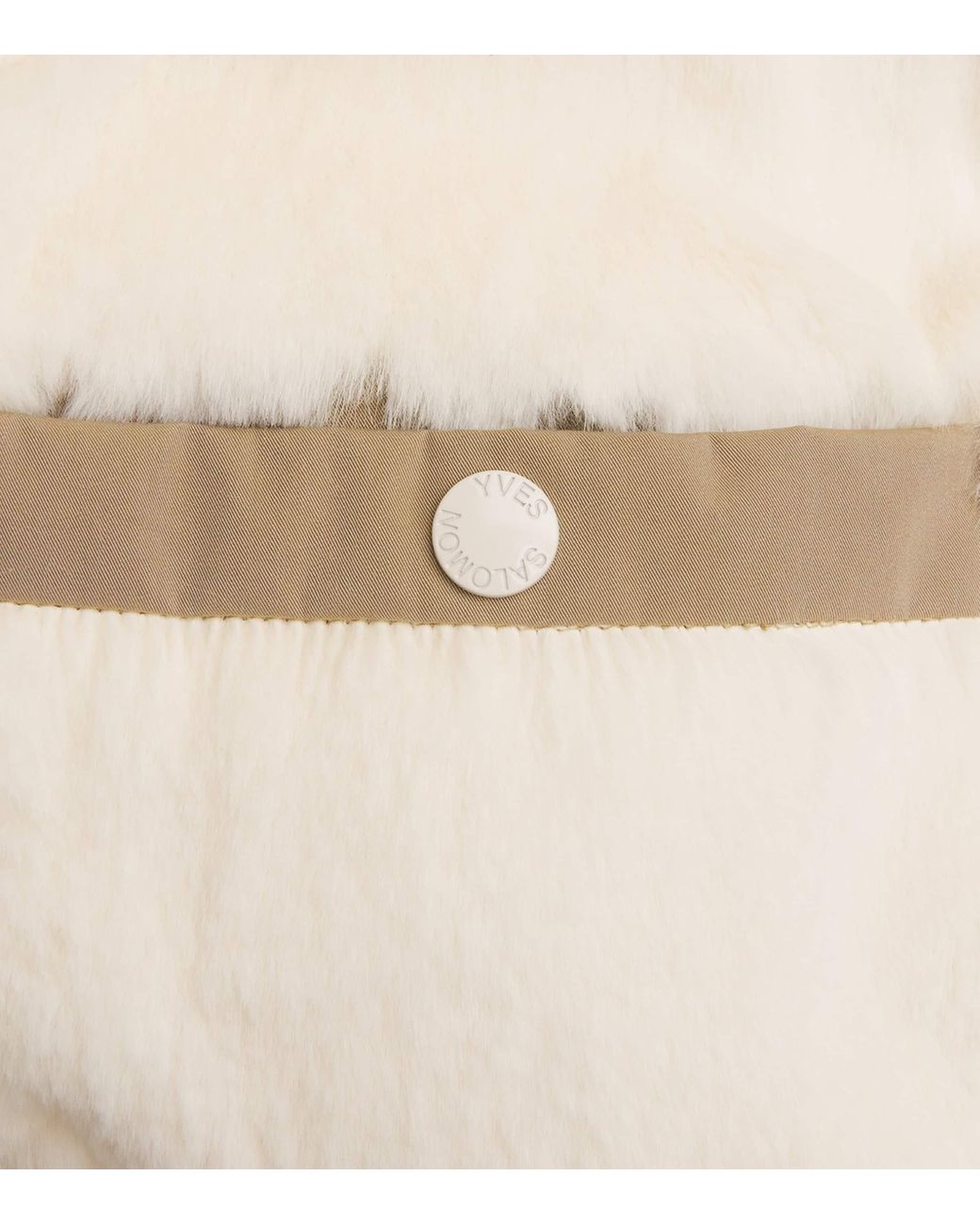 Yves Salomon Natural Fox-Rabbit Blended-Cotton Parka