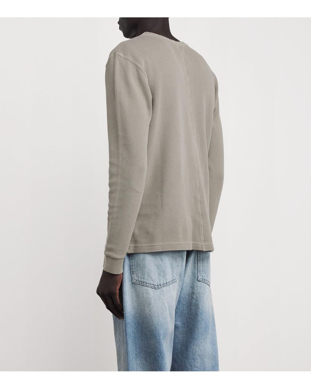 Citizens of Humanity Gray Cotton Waffle-Knit Sweatshirt for men