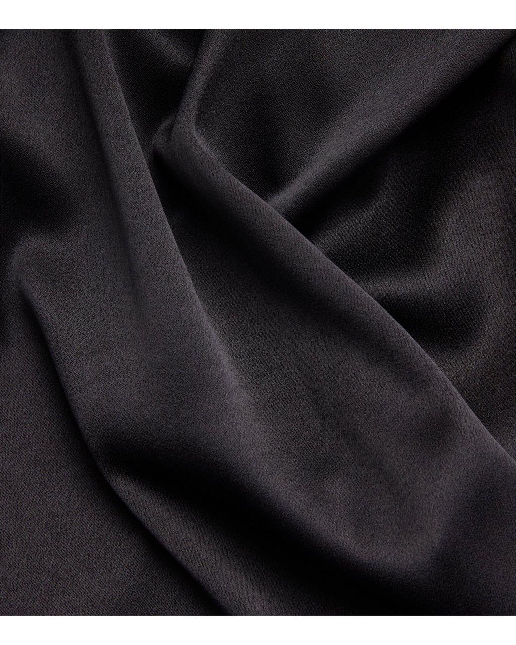 Esse Studios Black Satin Halterneck Cartia Maxi Dress