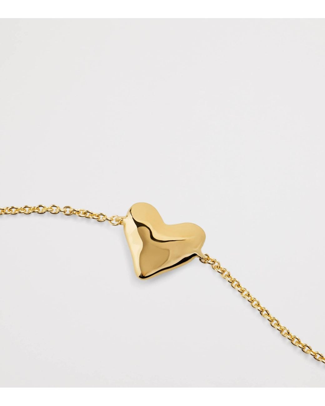 Monica Vinader Metallic Vermeil Heart Chain Bracelet