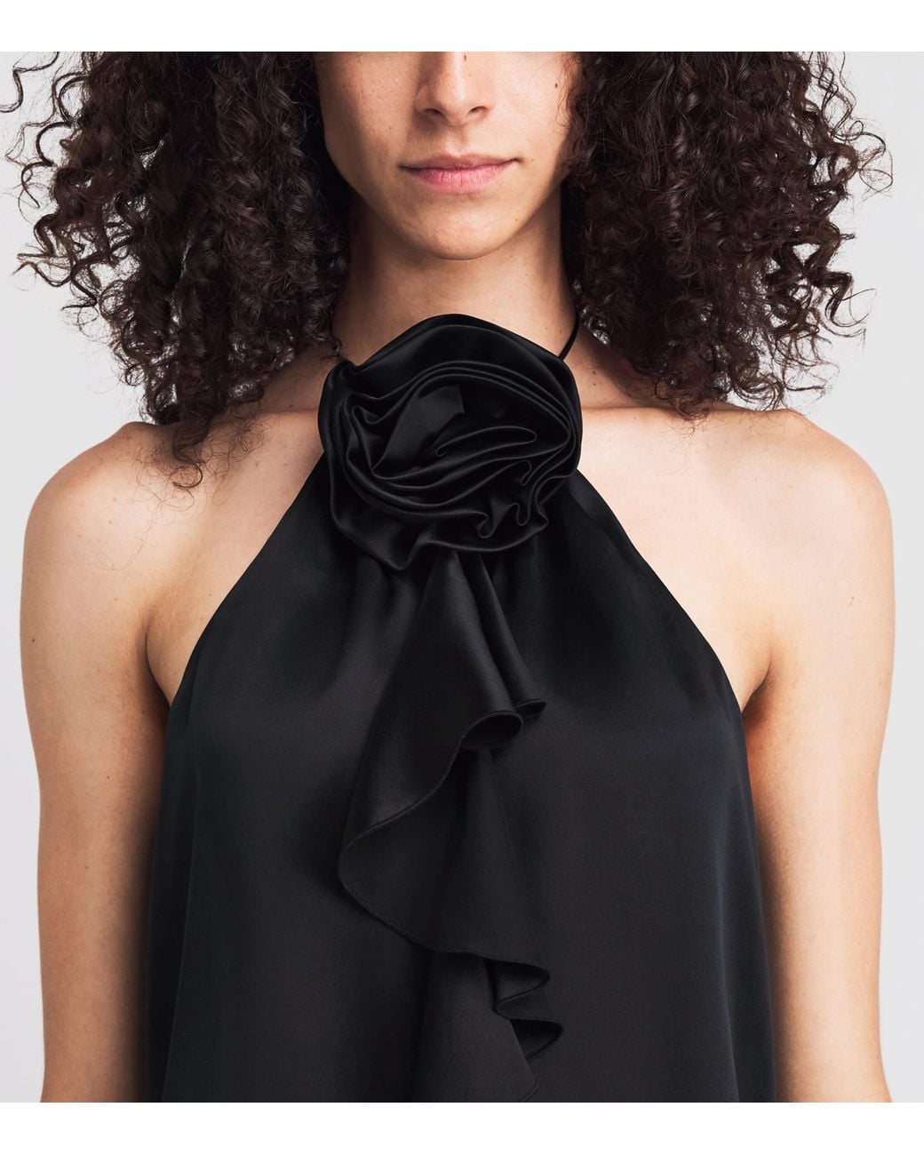Cinq À Sept Black Silk Hallie Top