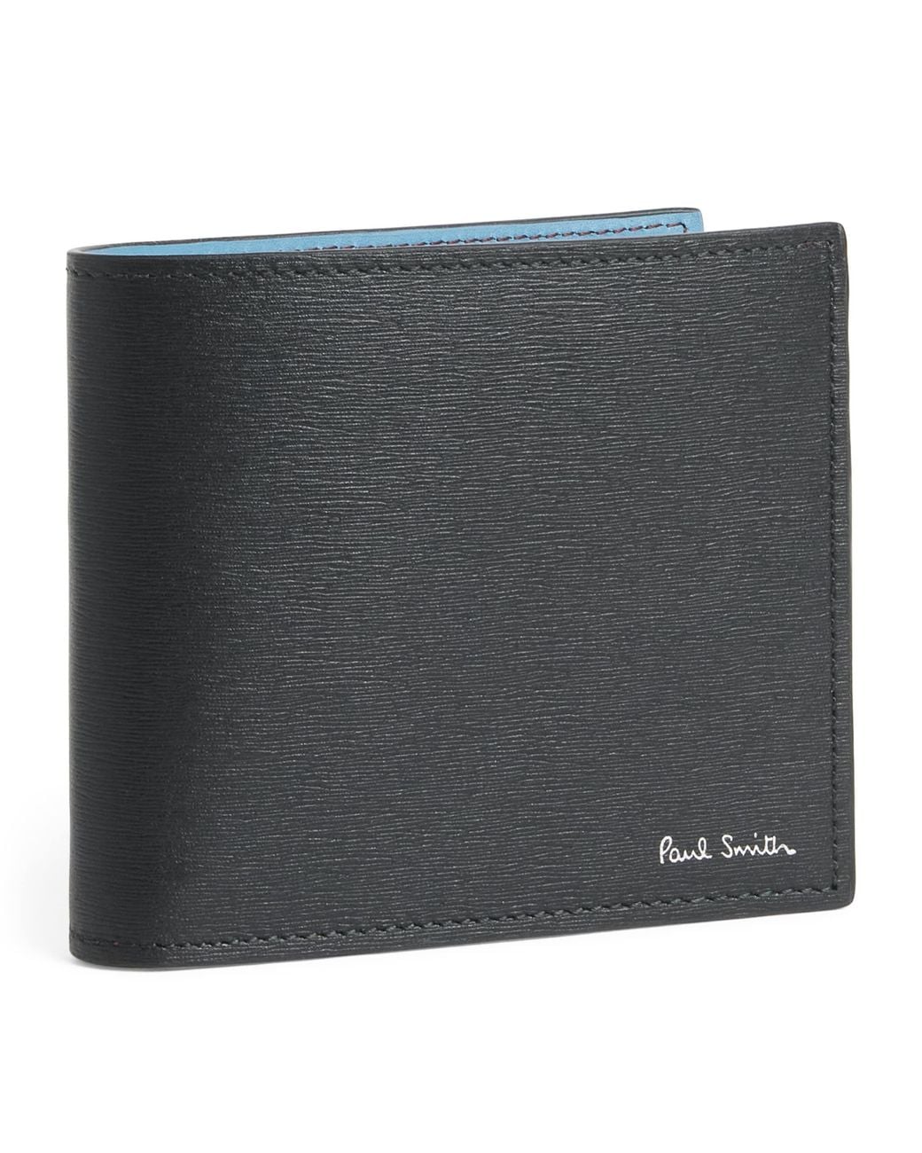 Paul Smith Black Leather Bifold Wallet for men