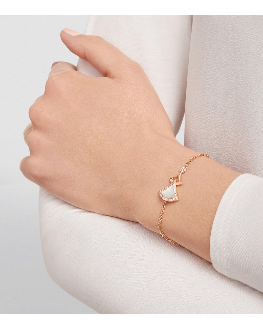 BVLGARI Metallic Diamond And Mother-Of-Pearl Divas' Dream Bracelet