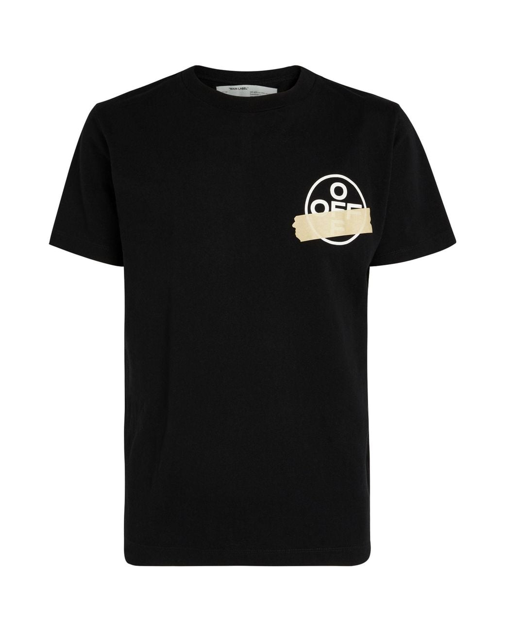 off white tee black
