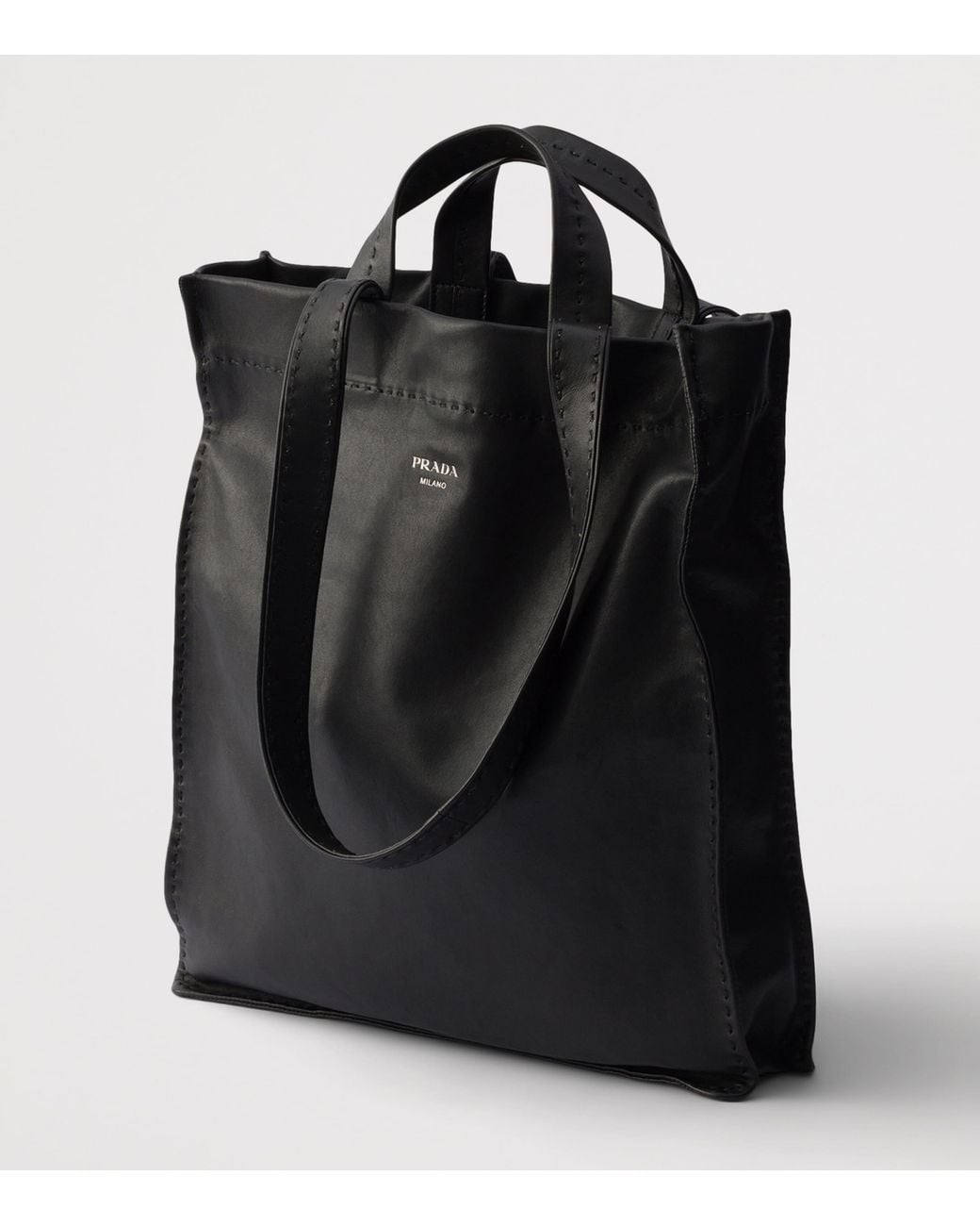 Prada Black Nappa Leather Tote Bag for men