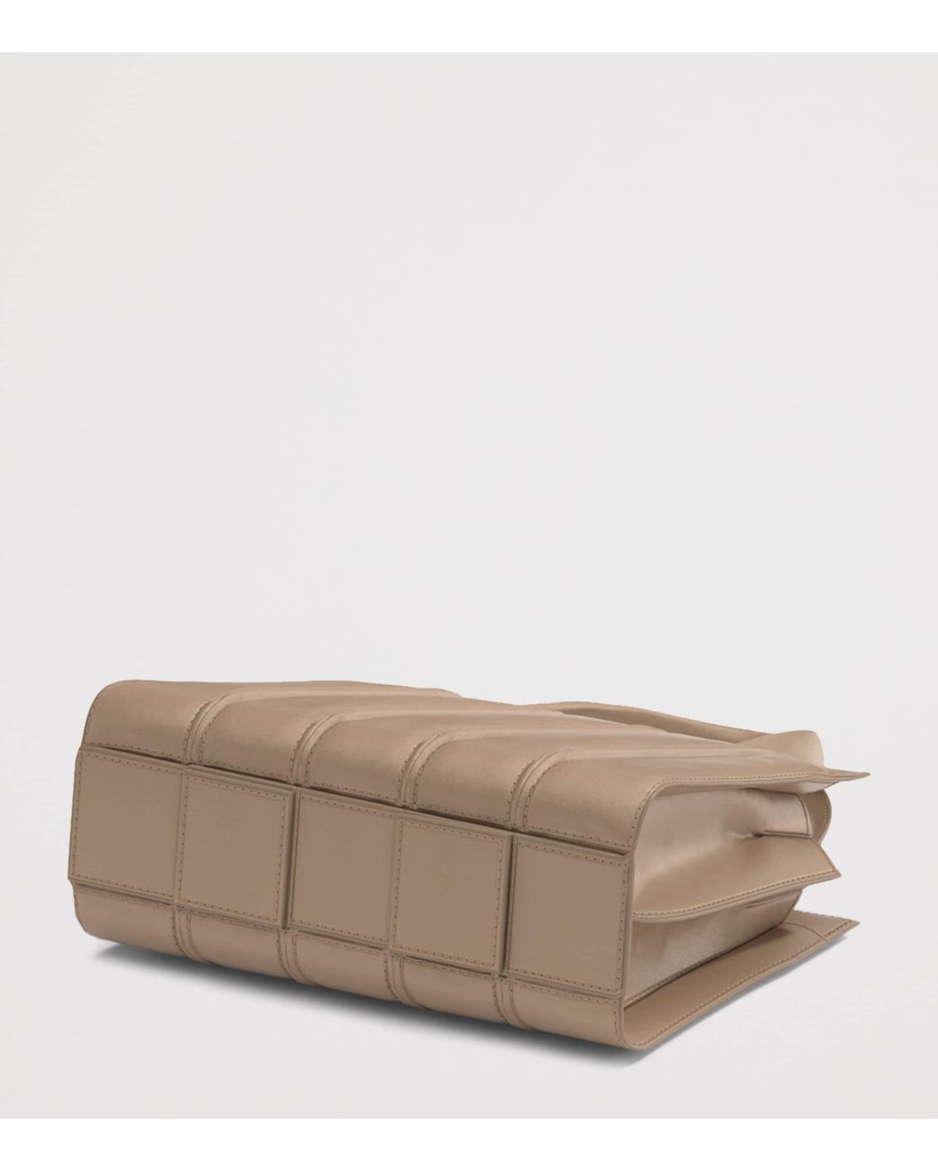 Max Mara Brown Small Quilted Whitney Top-Handle Bag