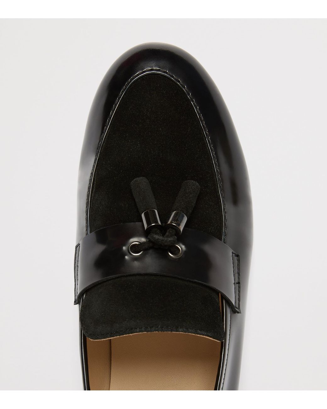 Marina Rinaldi Black Leather-Suede Moccasins