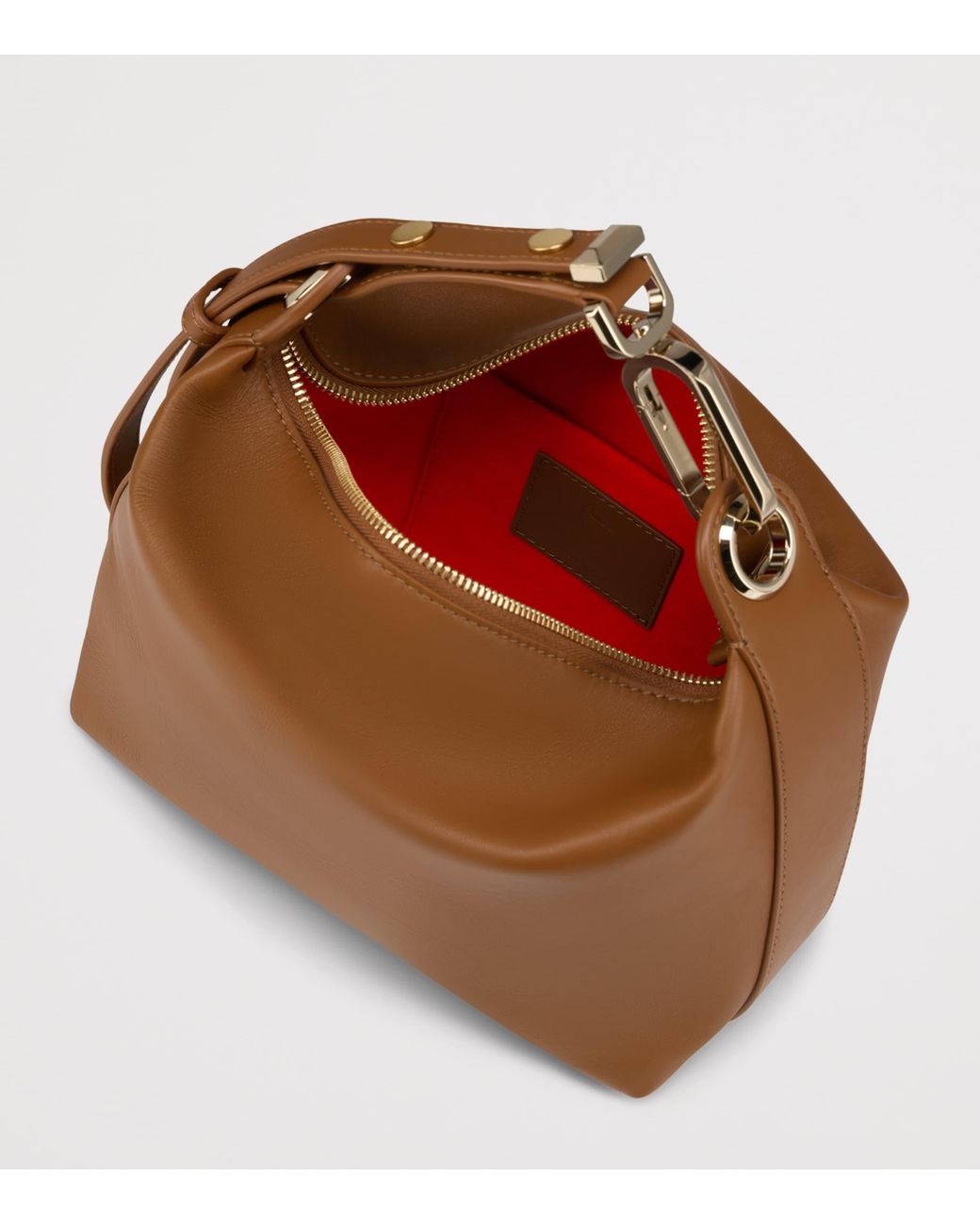 Christian Louboutin Brown Flo Leather Pouch Bag