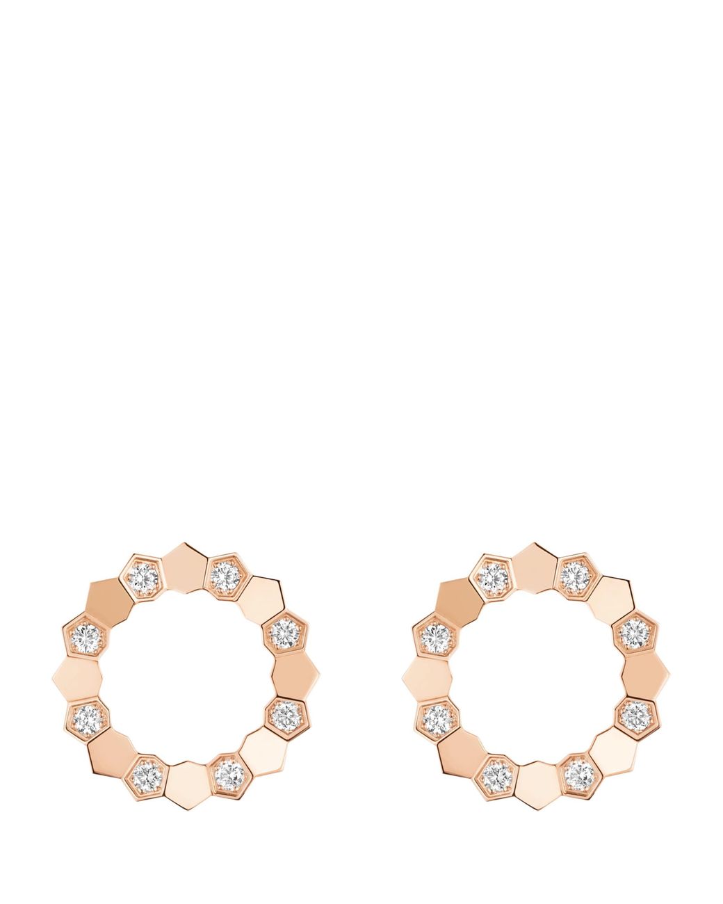 Chaumet Metallic And Diamond Bee De Earrings