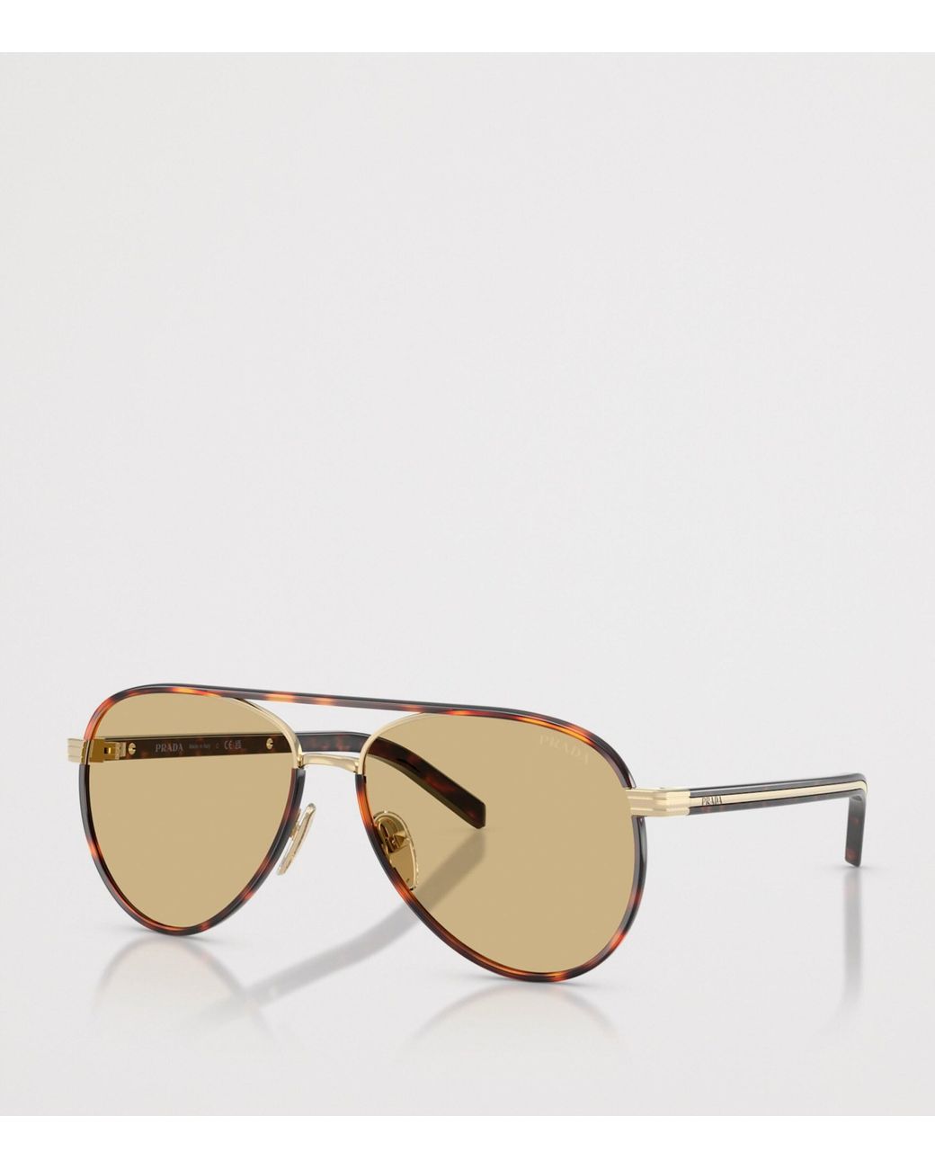 Prada Natural B57S Pilot Sunglasses