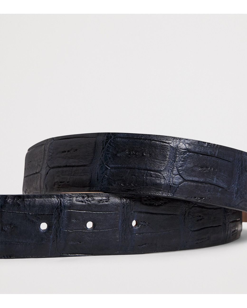 Jacob Cohen Blue Crocodile Leather Belt for men