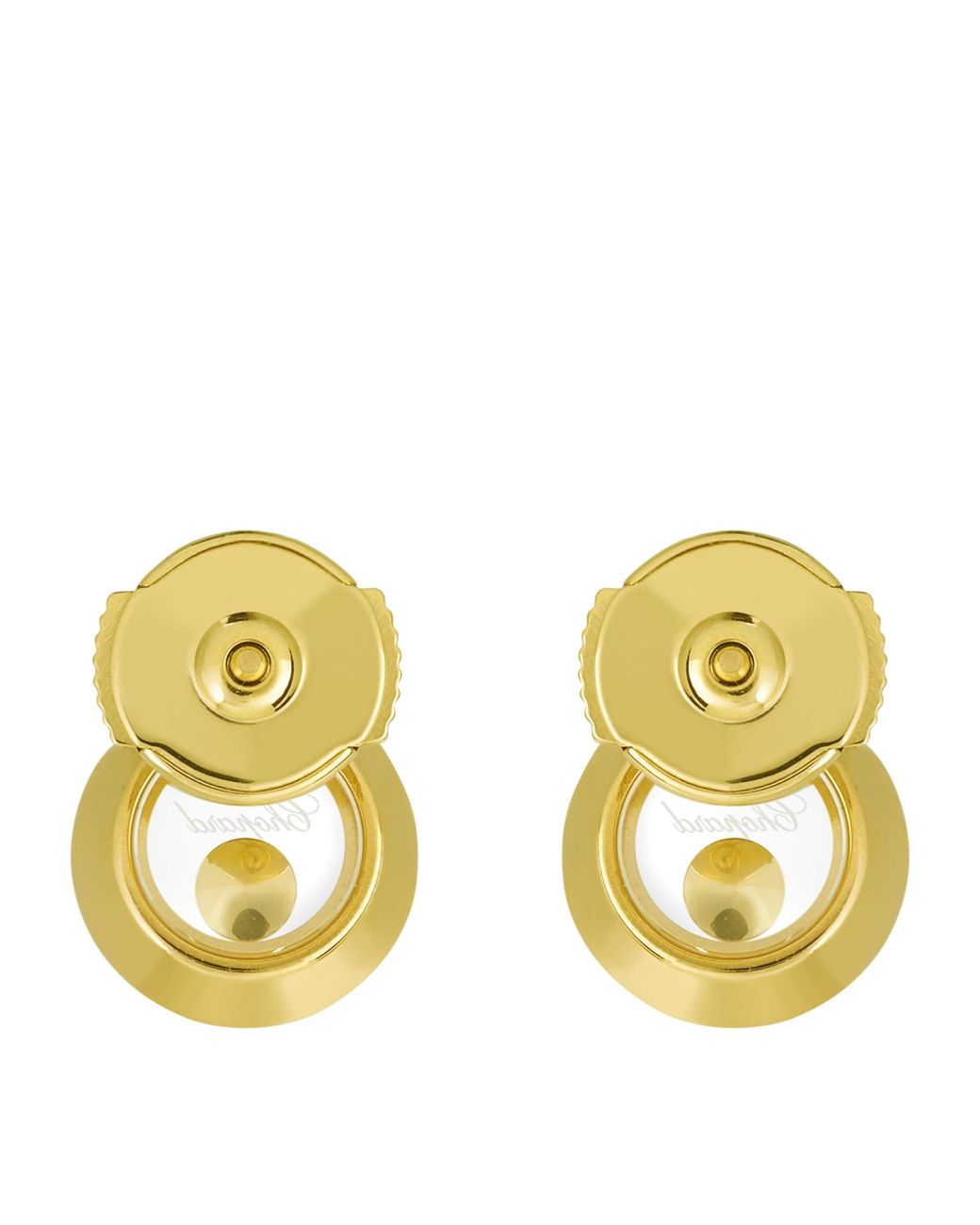 Chopard Metallic And Diamond Happy Diamonds Icons Earrings