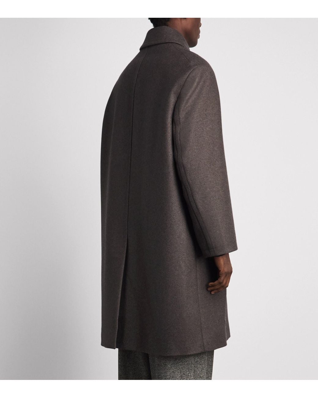 A.P.C. Gray Wool-Blend Auster Overcoat for men