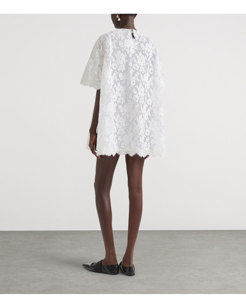 Givenchy White Lace Floral Mini Dress