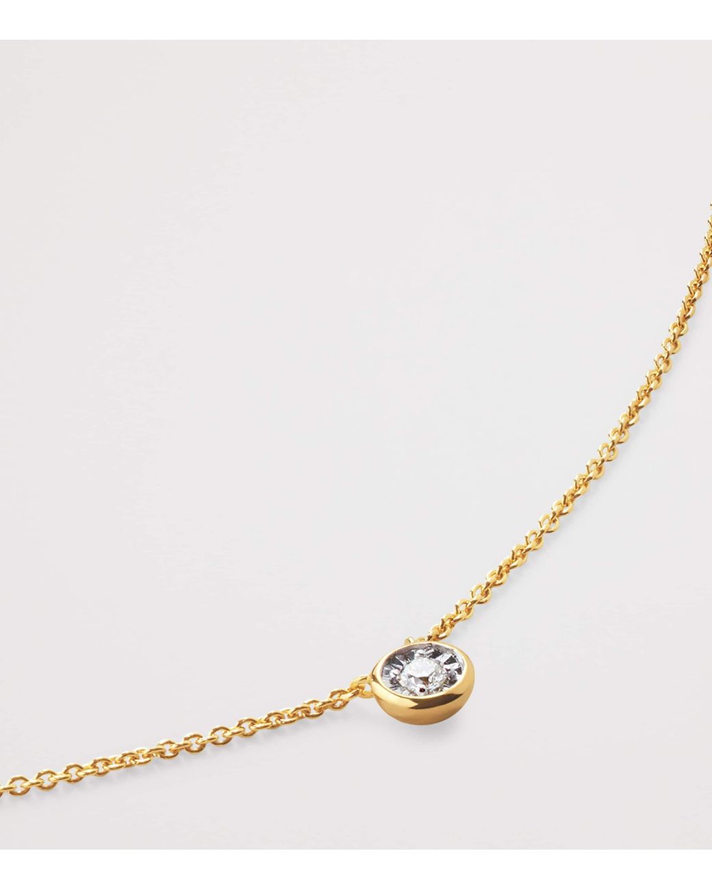 Monica Vinader Natural Small Vermeil And Diamond Necklace