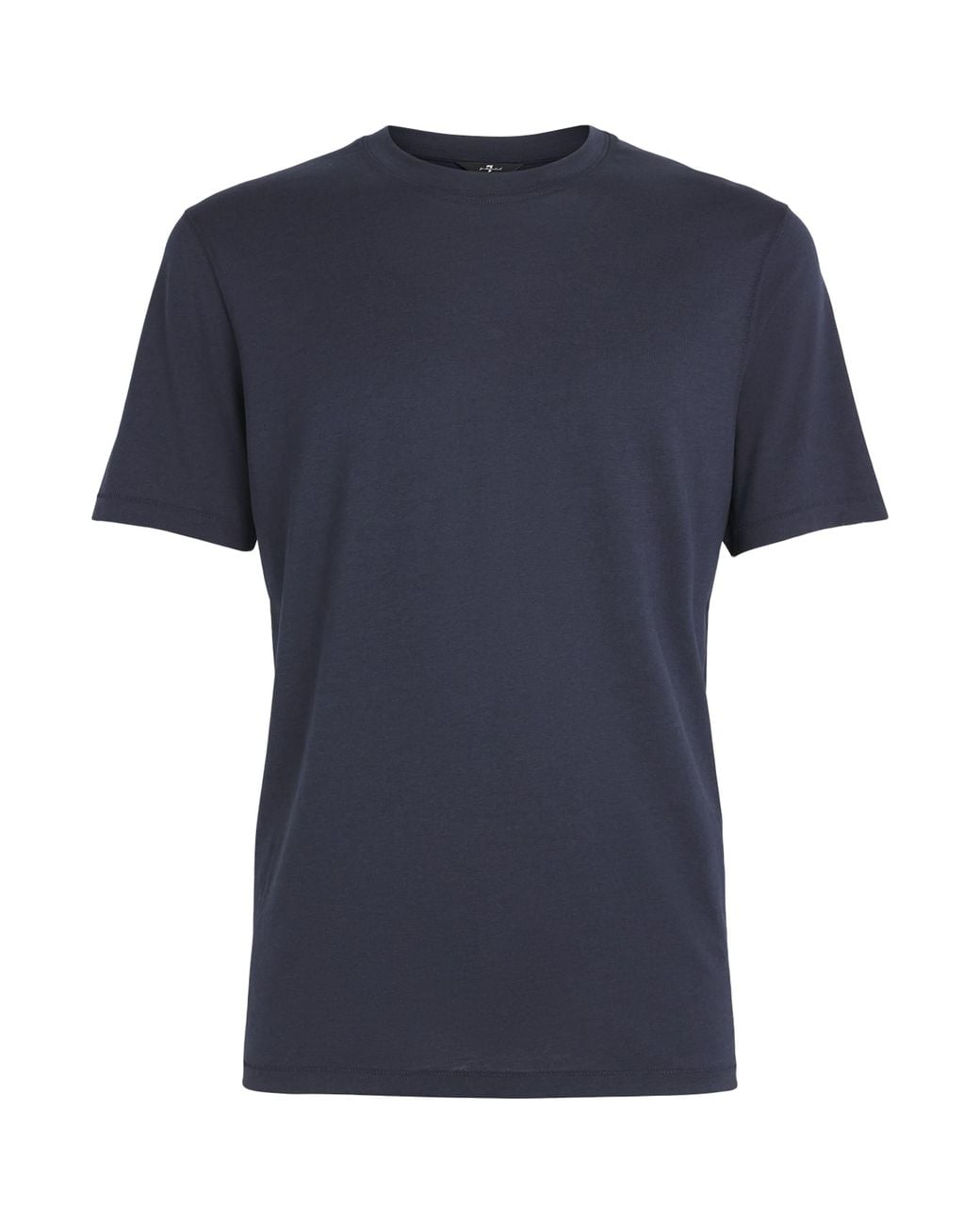 7 For All Mankind Blue Crew-Neck T-Shirt for men
