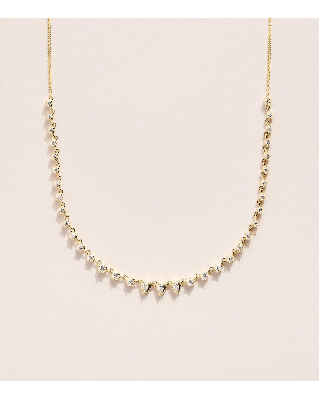 Jade Trau Natural And Diamond Small Envoy Riviera Necklace