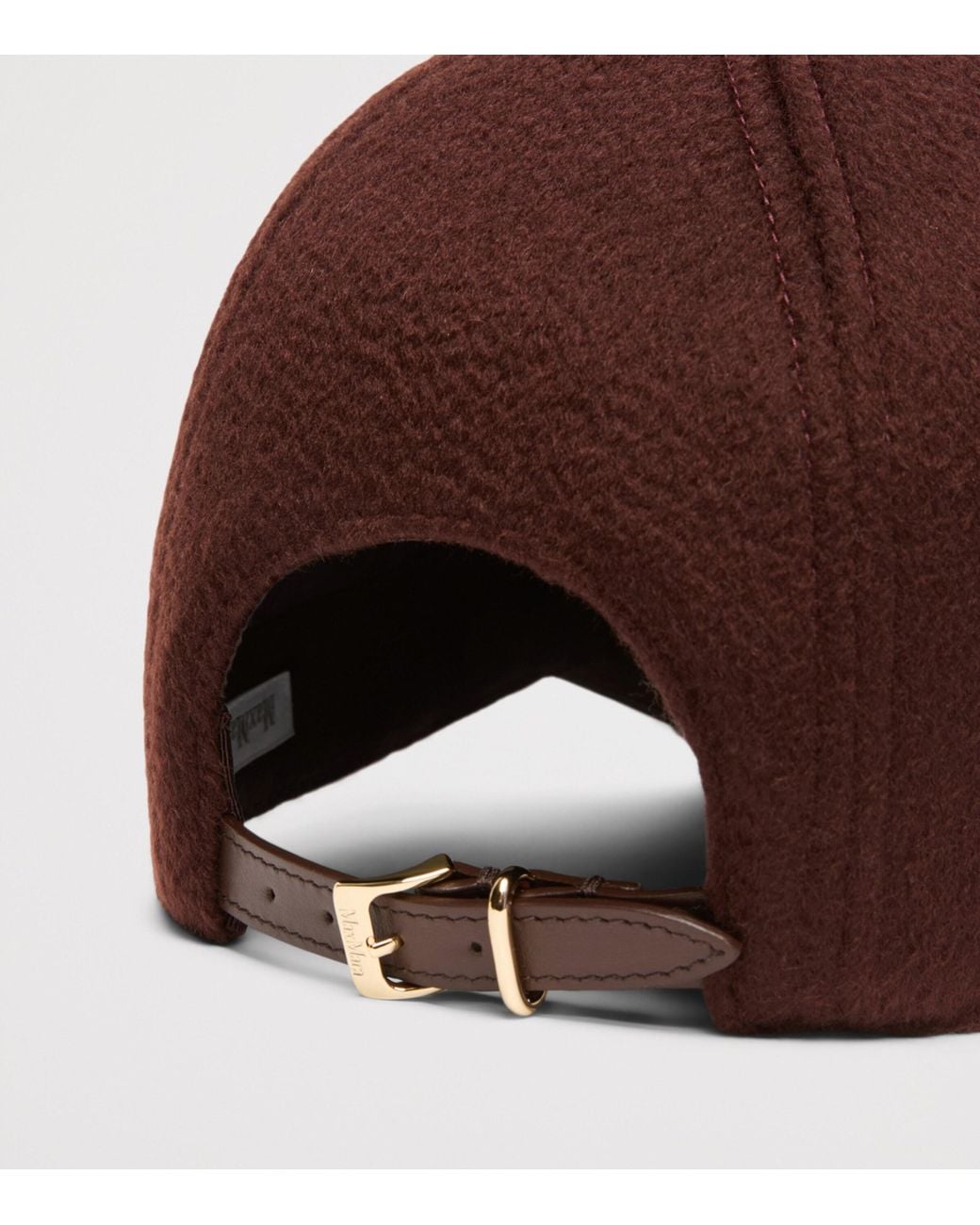 Max Mara Brown Cashmere Monogram Cap