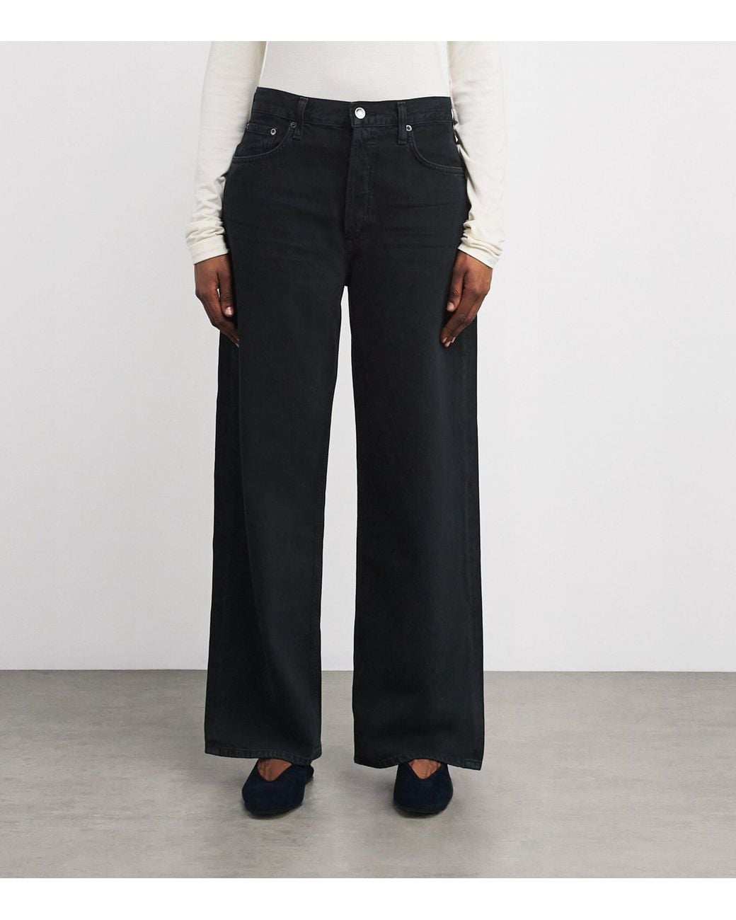 Agolde Blue The Low-Slung Baggy Jeans