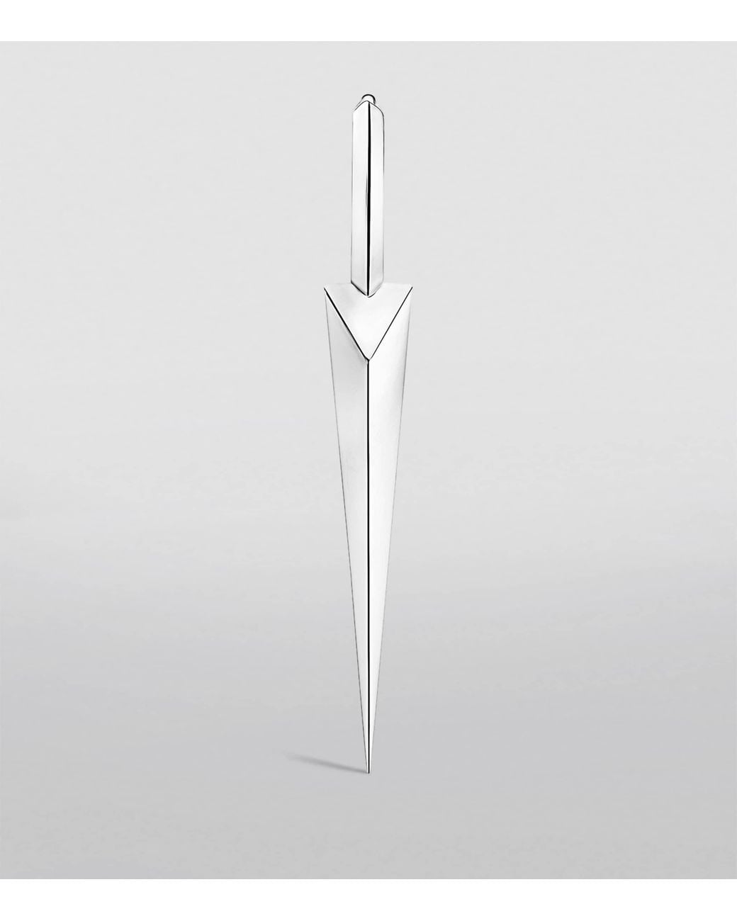 Maria Tash White Faceted Grand Spike Hoop Earring